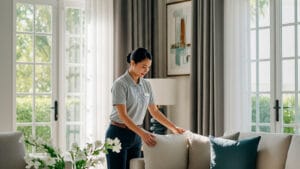 domestic staff contribute to an environment of health and serenity